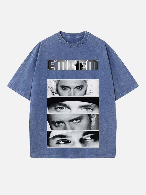 Eminem Print Round Neck T-shirt