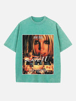 Britney Spears Print Round Neck T-shirt