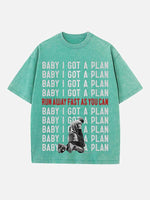 Kanye West Print Round Neck T-shirt