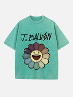 J Balvin Print Round Neck T-shirt