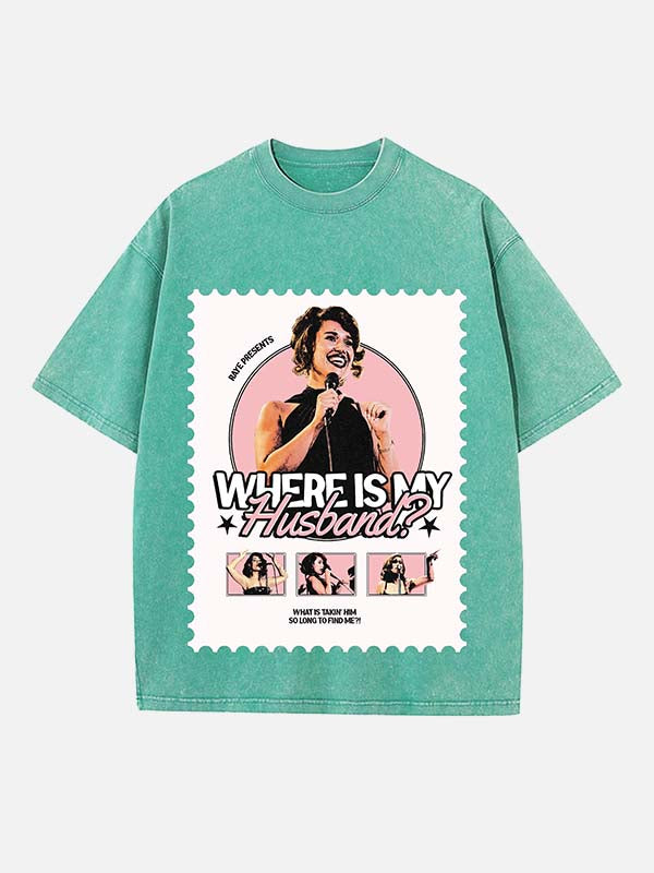 Raye Print Round Neck T-shirt