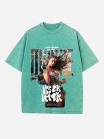 Tate McRae Print Round Neck T-shirt