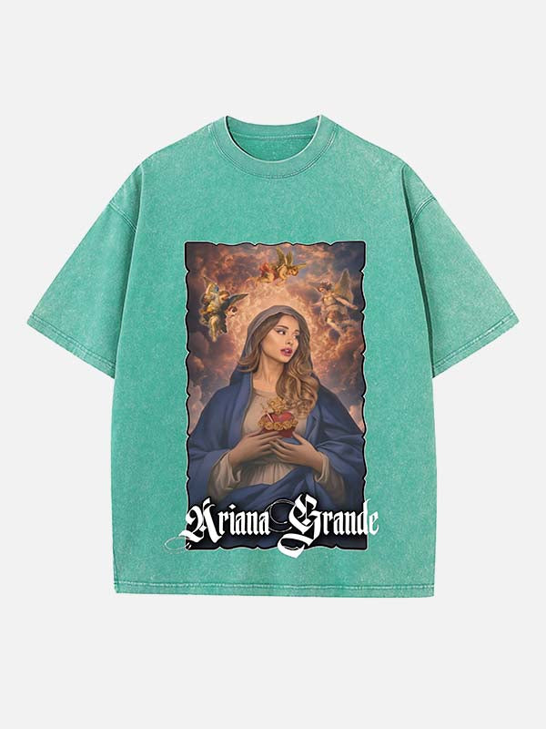 Ariana Grande Print Round Neck T-shirt