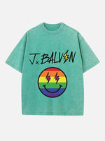 J Balvin Print Round Neck T-shirt