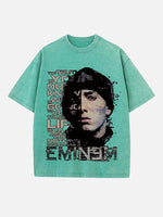 Eminem Print Round Neck T-shirt