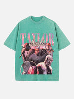 Kanye West Print Round Neck T-shirt