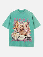 Karol G Print Round Neck T-shirt