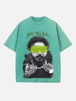 Post Malone Print Round Neck T-shirt