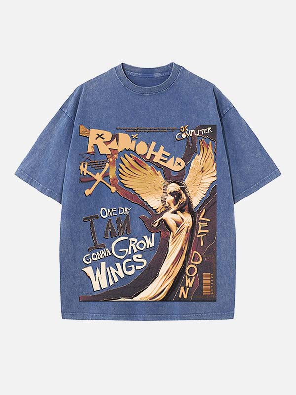 Radiohead Print Round Neck T-shirt