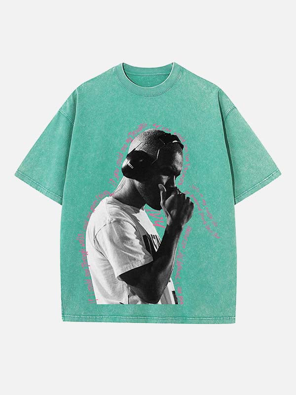 Frank Ocean Print Round Neck T-shirt