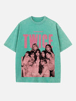 TWICE Print Round Neck T-shirt
