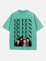 Queen Print Round Neck T-shirt