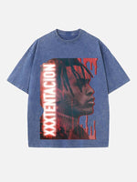 XXXTENTACION Print Round Neck T-shirt