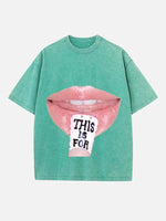 TWICE Print Round Neck T-shirt