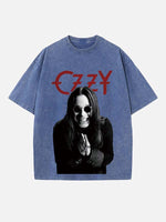 Black Sabbath Print Round Neck T-shirt