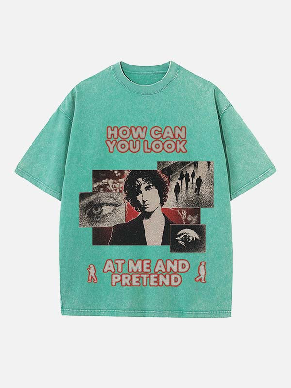 Sombr Print Round Neck T-shirt