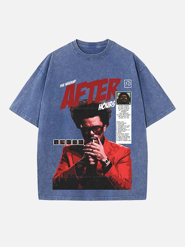 The Weeknd Print Round Neck T-shirt