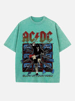 AC/DC Print Round Neck T-shirt