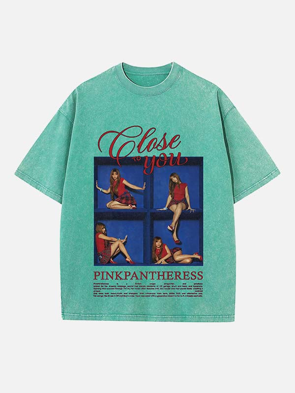 PinkPantheress Print Round Neck T-shirt
