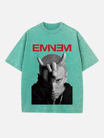 Eminem Print Round Neck T-shirt