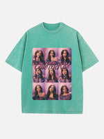 Tate McRae Print Round Neck T-shirt