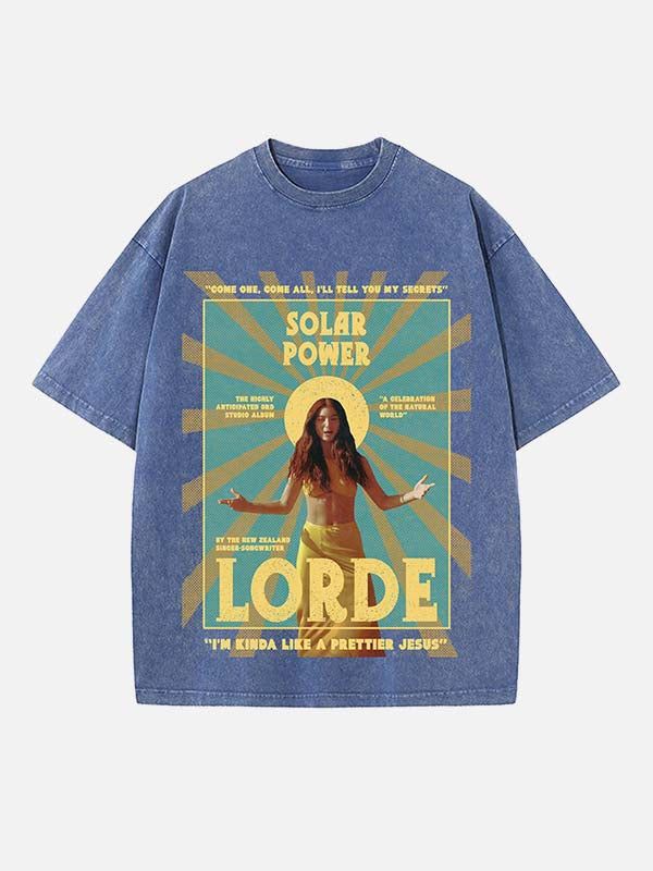 Lorde Print Round Neck T-shirt