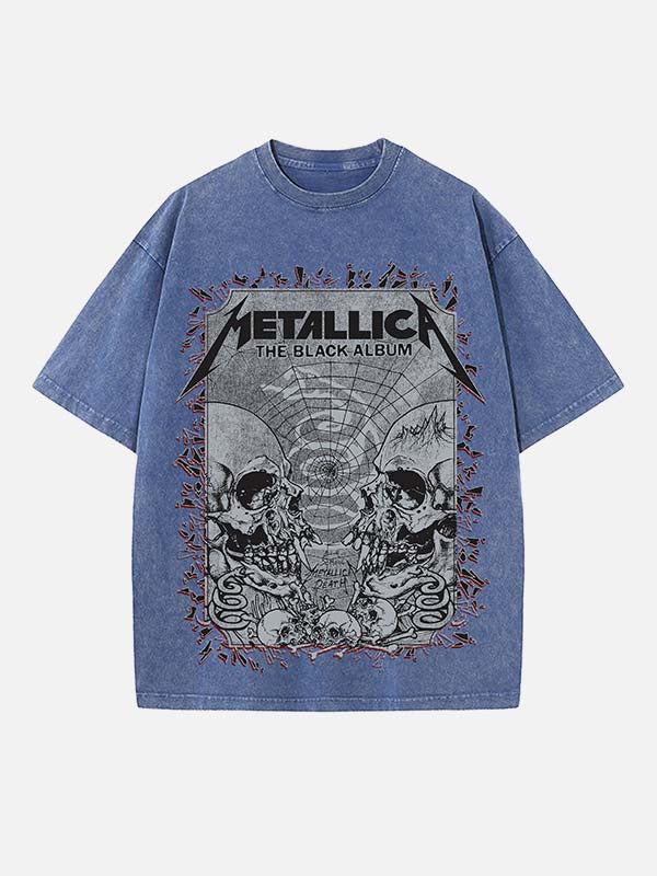 Metallica Print Round Neck T-shirt