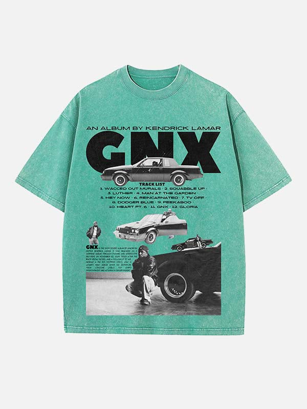 Kendrick Lamar Print Round Neck T-shirt