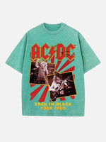 AC/DC Print Round Neck T-shirt