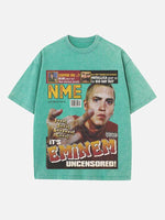 Eminem Print Round Neck T-shirt
