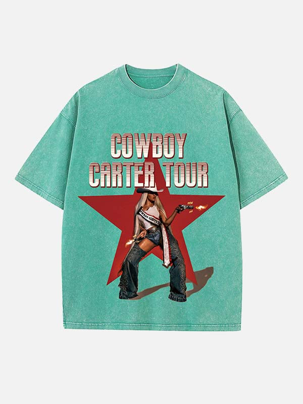 Beyoncé Print Round Neck T-shirt