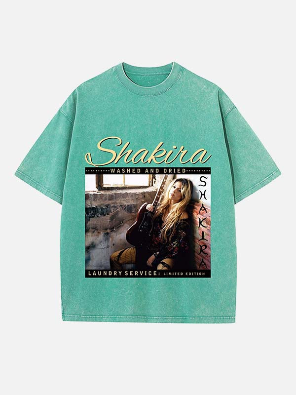Shakira Print Round Neck T-shirt