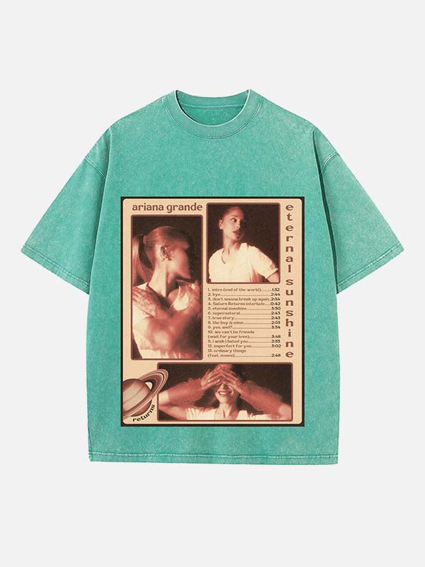 Ariana Grande Print Round Neck T-shirt