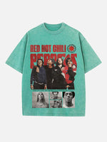 Red Hot Chili Peppers Print Round Neck T-shirt