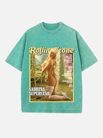 Sabrina Carpenter Print Round Neck T-shirt