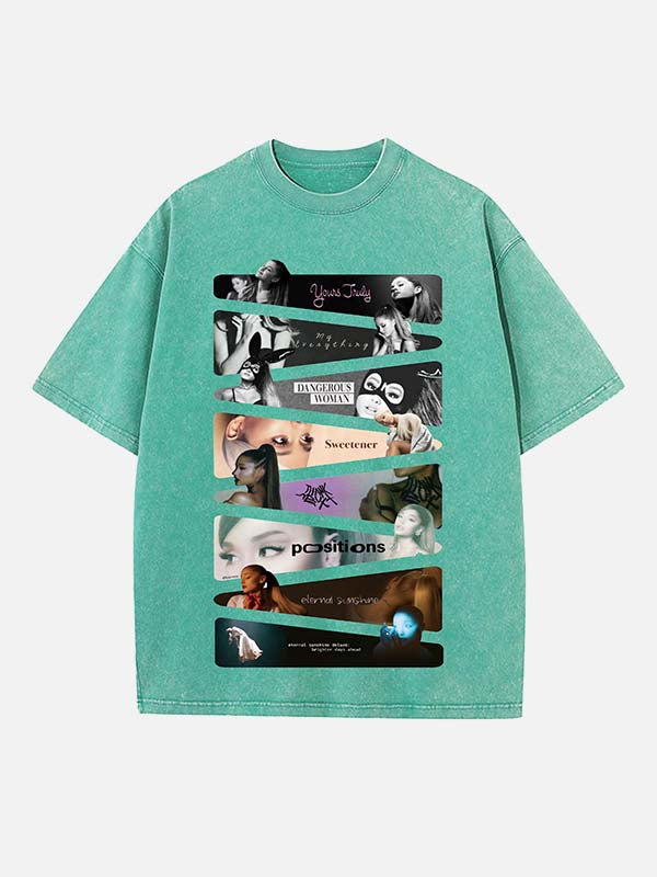 Ariana Grande Print Round Neck T-shirt