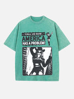 Beyoncé Print Round Neck T-shirt