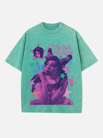 Chappell Roan Print Round Neck T-shirt