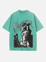 Beyoncé Print Round Neck T-shirt