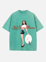 Jennifer Lopez Print Round Neck T-shirt