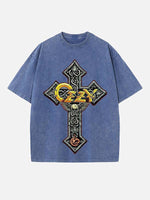 Black Sabbath Print Round Neck T-shirt