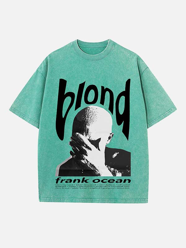 Frank Ocean Print Round Neck T-shirt