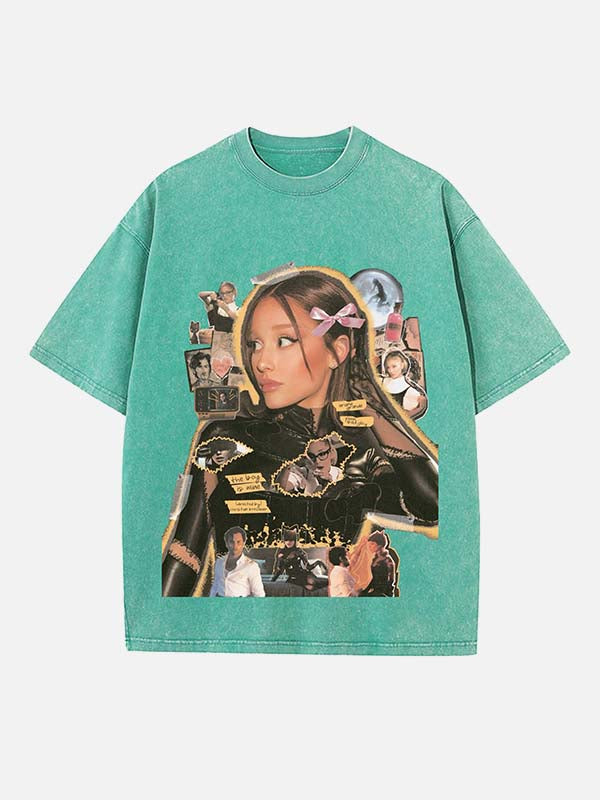 Ariana Grande Print Round Neck T-shirt