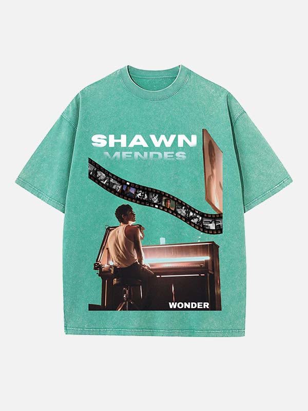 Shawn Mendes Print Round Neck T-shirt