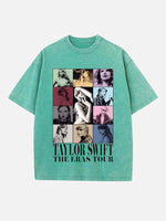 Taylor Swift Print Round Neck T-shirt