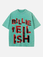 Billie Eilish Print Round Neck T-shirt