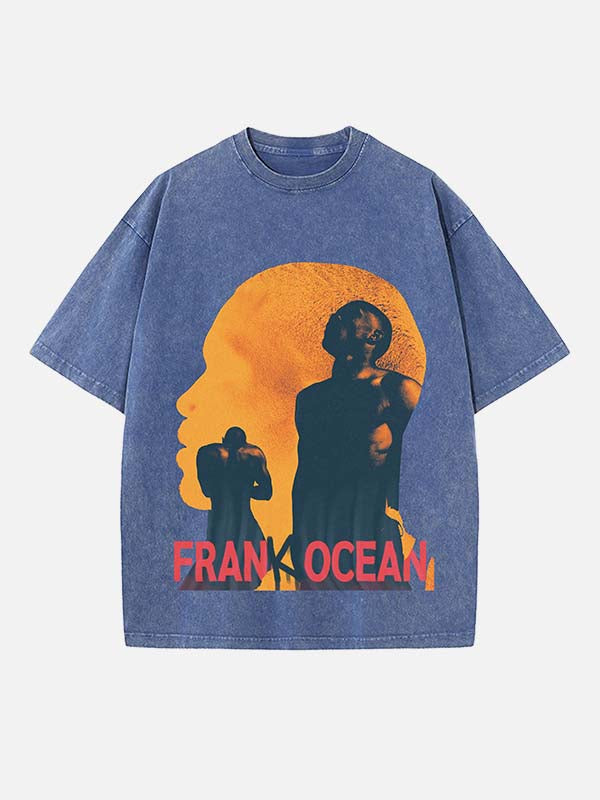 Frank Ocean Print Round Neck T-shirt
