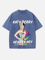 Katy Perry Print Round Neck T-shirt
