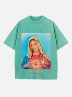 Karol G Print Round Neck T-shirt