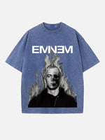 Eminem Print Round Neck T-shirt